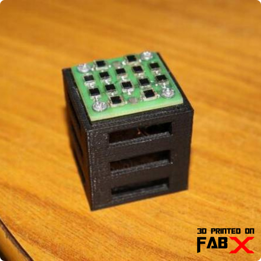 3d printed satellite on a fabx