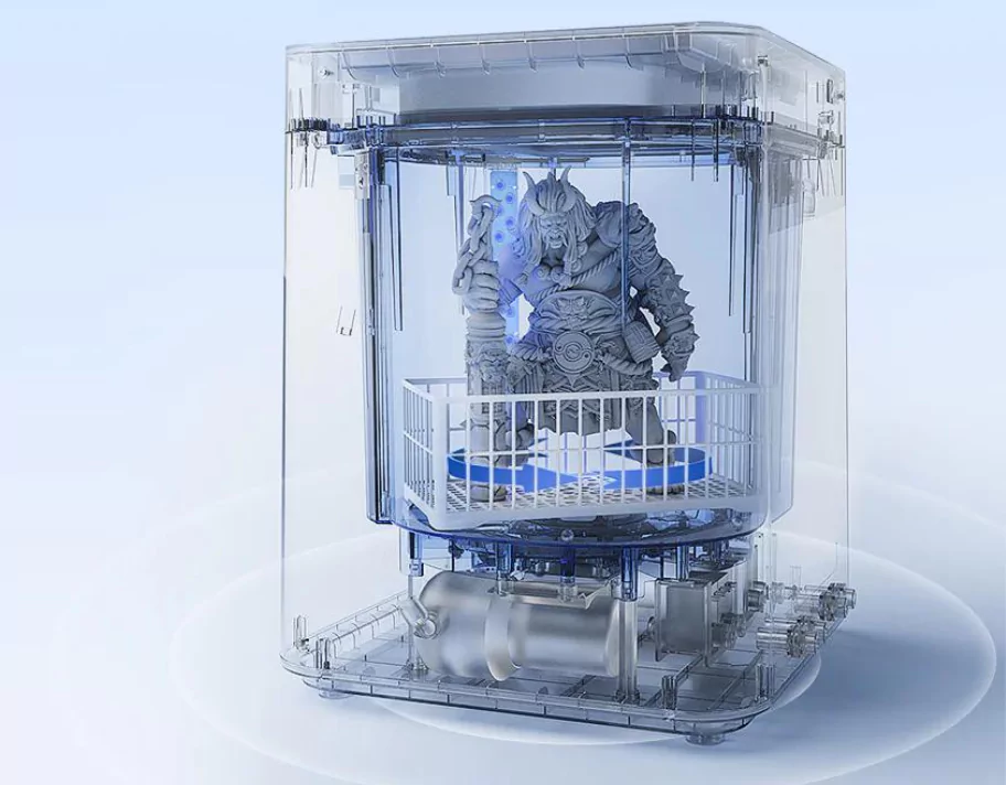 Anycubic Wash & Cure 3 Max Machine comes with Enhanced 360° Rotating Curing Platform for Optimal Model Curing