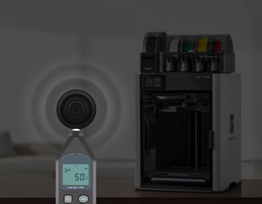 Bamblabs H2S 3D Printer features Low Noise Design