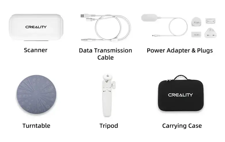 Creality CR-Scan Lizard 3D Scanner Product List