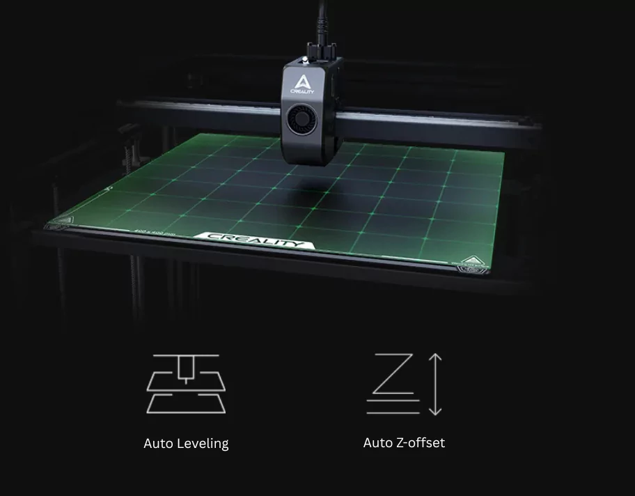 Ender 5 Max features First Layer Excellence with Smart Auto-Leveling