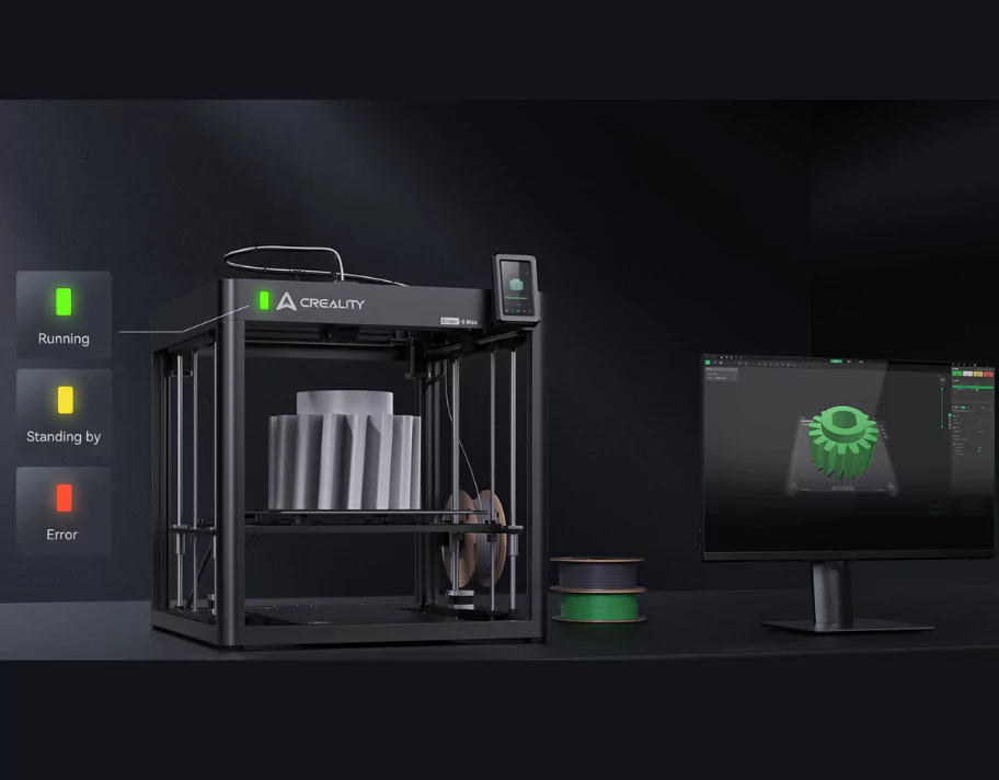 Ender 5 Max comes with 3-Color LED Status Indicator
