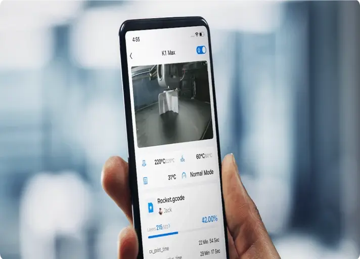 Creality K1C 3D Printer comes with Real-time Monitoring