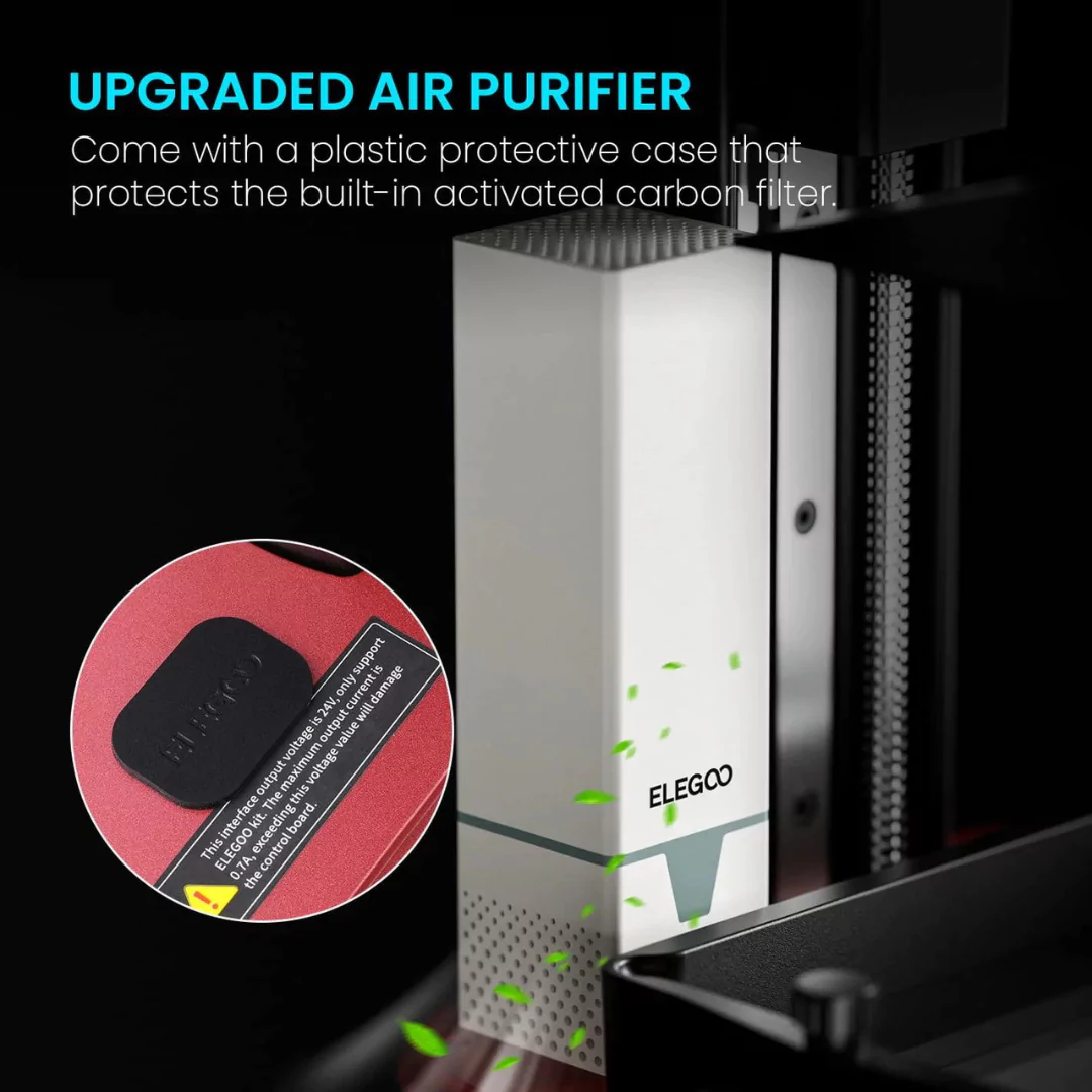 Elegoo Mars 4 9K MSLA Resin 3D Printer comes with Upgraded Air Purifier