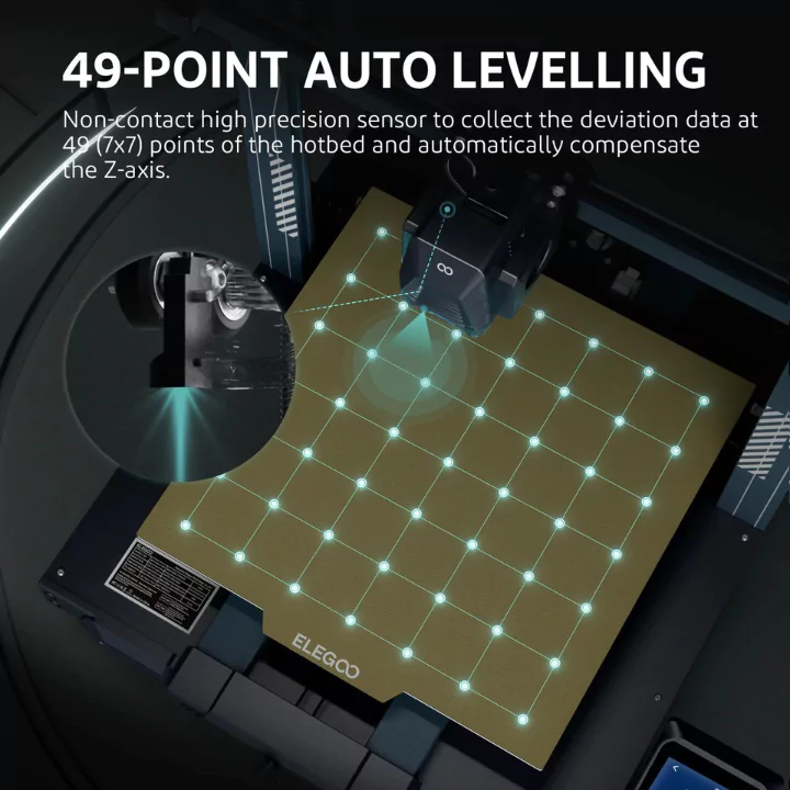 Elegoo Neptune 3 Plus comes with One-click Auto Leveling
