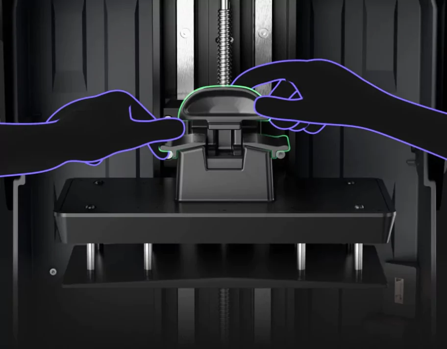 Elegoo Saturn 4 Ultra 16K Resin 3D Printer features Quick-Release & Non-Slip Design, Easy Handling
