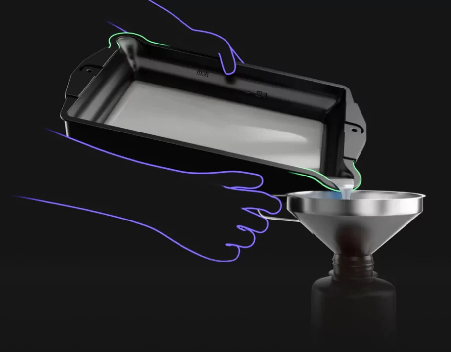 Elegoo Saturn 4 Ultra 16K Resin 3D Printer comes with Dual Pour Spouts Resin Tank, Convenient Pouring