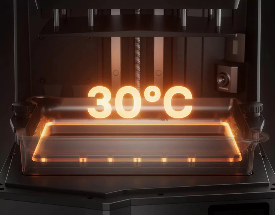 Saturn 4 Ultra 16K Resin 3D Printer comes with Consistent Quality with Smart Tank Heating at 30°C