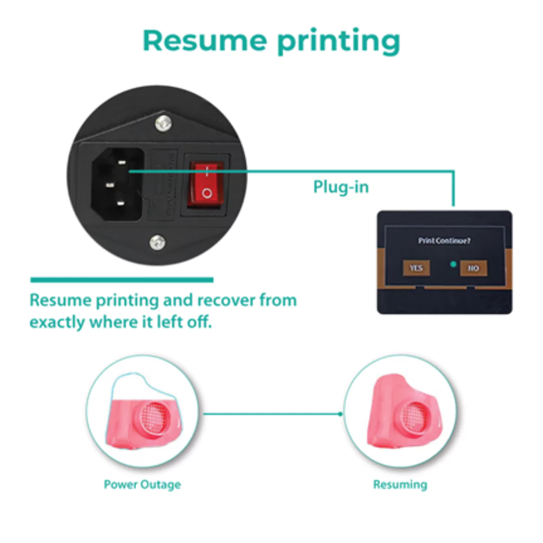 ET4 Pro comes with Resume Print Function